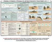Плакат "Приемы и правила стрельбы из автоматического гранатомета АГС-17" - fgospostavki.ru - Воронеж