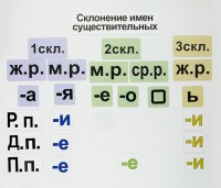 Набор магнитных карточек "Склонение имен существительных" - fgospostavki.ru - Воронеж