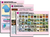 Комплект таблиц по географии "Природа материков и океанов" раздаточные (цветные, ламинированные, А4, 12 штук) - fgospostavki.ru - Воронеж