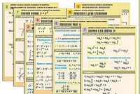 Комплект таблиц по всему курсу "Алгебра и начала анализа" (50 таблиц, А1, полноцветные, ламинированные) - fgospostavki.ru - Воронеж