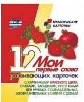 Тематические карточки "Мои первые слова" (красный цвет) - fgospostavki.ru - Воронеж