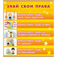 Стенд "Знай свои права" - fgospostavki.ru - Воронеж