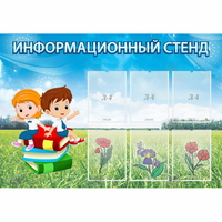 Стенд информационный с 6 карманами - fgospostavki.ru - Воронеж