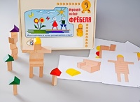 Игровой набор Фребеля "Конструктор деревянный без соединений-3" (Серия "Эксперимент") - fgospostavki.ru - Воронеж