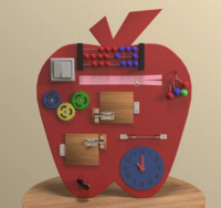 Бизиборд «Яблоко знаний» - fgospostavki.ru - Воронеж