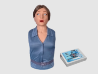 Тренажер-манекен взрослой пострадавшей женщины "Ирина" (голова, торс) для отработки приемов сердечно-легочной реанимации - fgospostavki.ru - Воронеж