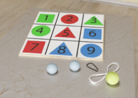 Мишень напольная цветная с цифрами - fgospostavki.ru - Воронеж