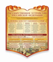 Стенд "Государственное устройство Российской Федерации" Вариант 3 - fgospostavki.ru - Воронеж