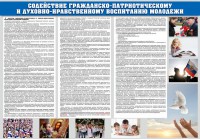 Стенд "Содействие гражданско-патриотическому и духовно-нравственному воспитанию молодежи" - fgospostavki.ru - Воронеж