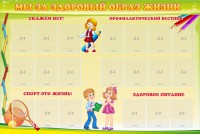 Стенд "Мы за здоровый образ жизни" - fgospostavki.ru - Воронеж