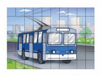Магнитный пазл "Троллейбус" - fgospostavki.ru - Воронеж