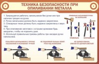 Стенд "Техника безопасности при опиливании металла" - fgospostavki.ru - Воронеж