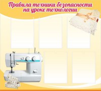 Стенд "Правила техники безопасности на уроке технологии" - fgospostavki.ru - Воронеж