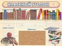 Стенд "Классный уголок" (с пробковым покрытием) - fgospostavki.ru - Воронеж