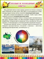 Стенд "Теплые и холодные цвета" - fgospostavki.ru - Воронеж