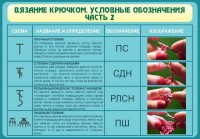 Стенд "Вязание крючком. Условные обозначения. Часть 2" - fgospostavki.ru - Воронеж