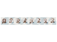 Стенд-лента "Выдающиеся ученые-историки" - fgospostavki.ru - Воронеж