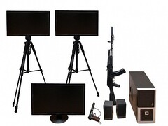 Учебно-тренировочный комплекс огневой подготовки "Стрелец-2/М" (мишень-монитор, массогабаритные макеты оружия АК и ПМ) - fgospostavki.ru - Воронеж