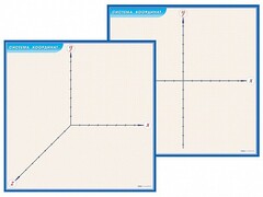 Фрагмент (демонстрационный) маркерный (двухсторонний) "Координатная плоскость" - fgospostavki.ru - Воронеж