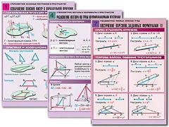 Комплект таблиц по всему курсу геометрии (100 таблиц, А1, полноцветные, ламинированные) - fgospostavki.ru - Воронеж