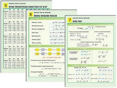 Комплект таблиц по алгебре "Алгебра. Числа. Формулы" раздаточные (цветные, ламинированные, А4, 10 штук) - fgospostavki.ru - Воронеж