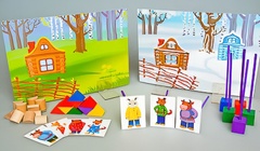 Игровой набор Фребеля "Заюшкина избушка" (серия "Сказочный мир". Выпуск 1) - fgospostavki.ru - Воронеж