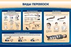 Стенд "Виды перевязок" - fgospostavki.ru - Воронеж