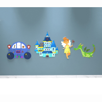 Комплект бизибордов «В сказочном королевстве» 4 в 1 - fgospostavki.ru - Воронеж