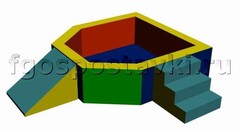 Сухой бассейн "Крепость" 1,5х1,2 метра - fgospostavki.ru - Воронеж