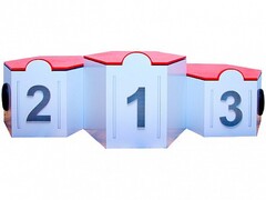 Электрифицированный интерактивный наградной пьедестал "Первый, второй, третий" - fgospostavki.ru - Воронеж