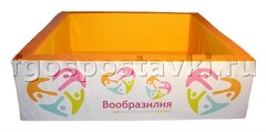 Бассейн "Вообразилия" квадратный с шелкографией - fgospostavki.ru - Воронеж