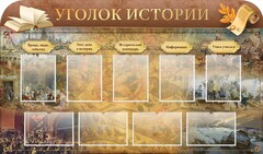 Стенд "Уголок истории" - fgospostavki.ru - Воронеж