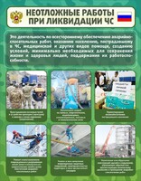 Стенд "Неотложные работы при ликвидации ЧС" - fgospostavki.ru - Воронеж