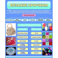 Стенд "Вязание крючком" - fgospostavki.ru - Воронеж