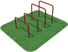 Упоры для отжимания цельносварные, разноуровневые  - fgospostavki.ru - Воронеж