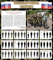 Стенд "Военная форма одежды (флаг РФ)" - fgospostavki.ru - Воронеж