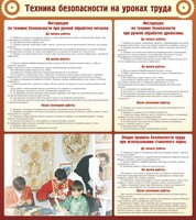 Стенд "Техника безопасности на уроках труда" - fgospostavki.ru - Воронеж