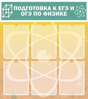 Стенд "Подготовка к ЕГЭ и ОГЭ по физике (6 карманов)" - fgospostavki.ru - Воронеж