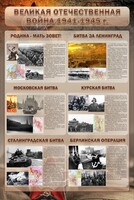 Стенд "Великая отечественная война (битвы)" - fgospostavki.ru - Воронеж