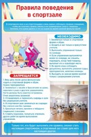 Стенд "Правила поведения в спортзале №1" - fgospostavki.ru - Воронеж