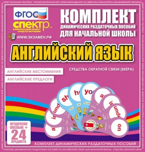 Динамические раздаточные пособия. Английский язык (веера). Английские местоимения, английские предлоги. - fgospostavki.ru - Воронеж