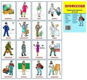 Раздаточные карточки "Профессии" - fgospostavki.ru - Воронеж