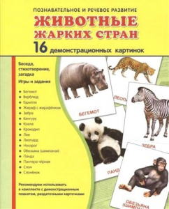 Демонстрационные карточки "Животные жарких стран" - fgospostavki.ru - Воронеж