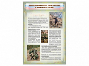 Стенд "Мероприятия обязательной подготовки граждан к военной службе" - fgospostavki.ru - Воронеж