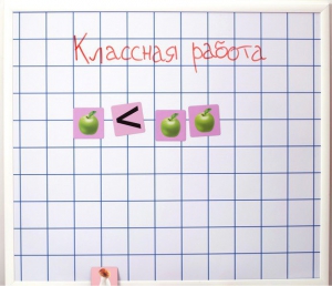 Магнитно-маркерная доска "Клетка" (86 см х 75 см) - fgospostavki.ru - Воронеж