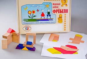 Игровой набор Фребеля "Конструктор деревянный без соединений-2" (Серия "Эксперимент") - fgospostavki.ru - Воронеж