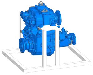 Учебное оборудование «Раздаточная коробка с коробкой отбора мощности в разрезе грузового автомобиля КамАЗ» - fgospostavki.ru - Воронеж