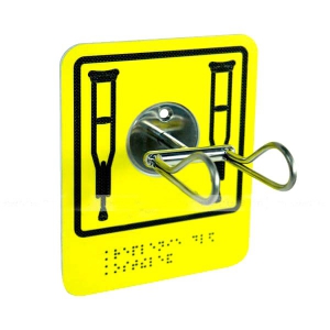 Травмобезопасный крючок-держатель для костылей и одежды - fgospostavki.ru - Воронеж