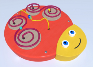 Настенный игровой элемент в виде головы гусеницы - fgospostavki.ru - Воронеж