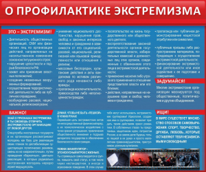 Стенд "О профилактике экстремизма" - fgospostavki.ru - Воронеж